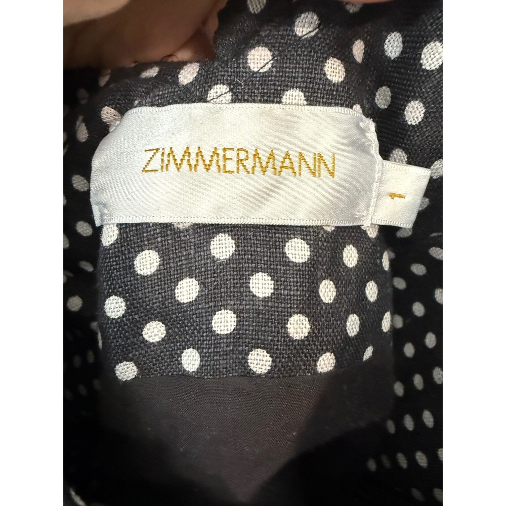 Zimmermann Painted Heart Cascade Mini Polka Dot Ruffle Dress AU 1 | US 6 Resort - Picture 9 of 11